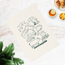 Load image into Gallery viewer, Allegheny County Creatures Cotton Tea Towel