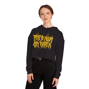 **Metal Core Pittsburgh City Paper** Cropped Hooded Sweatshirt