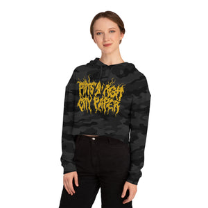 **Metal Core Pittsburgh City Paper** Cropped Hooded Sweatshirt