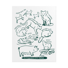 Load image into Gallery viewer, Allegheny County Creatures Rolled Posters
