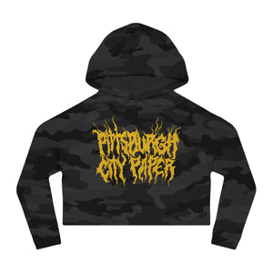 **Metal Core Pittsburgh City Paper** Cropped Hooded Sweatshirt