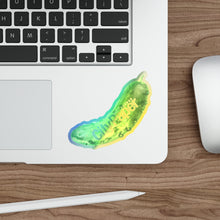 Load image into Gallery viewer, Holographic Pickle Stickers
