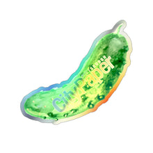 Load image into Gallery viewer, Holographic Pickle Stickers
