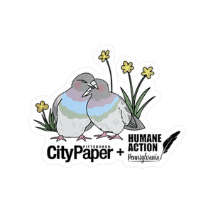 {Love Pigeons} HAP Partnership vinyl sticker