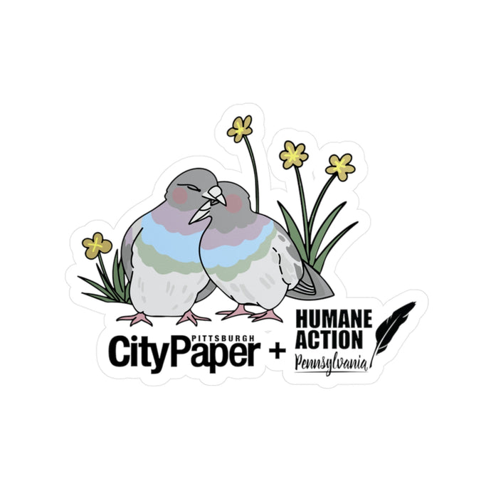 {Love Pigeons} HAP Partnership vinyl sticker